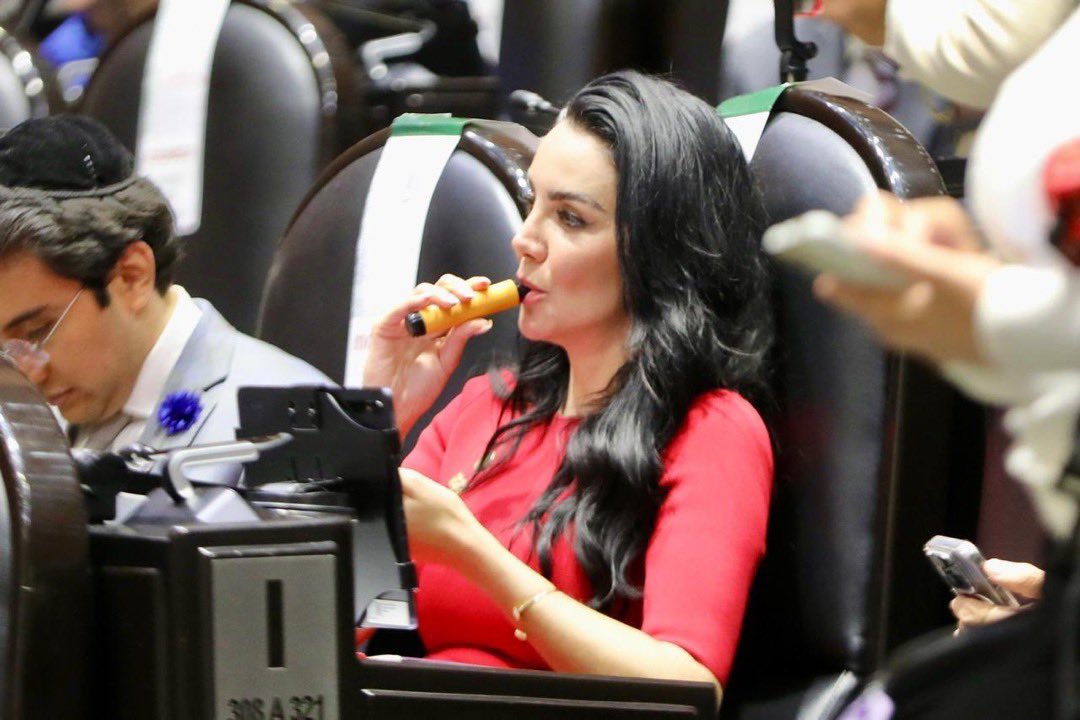 La diputada federal Gabriela Jiménez, vicecoordinadora del Grupo Parlamentario de Morena, fue captada vapeando dentro del Pleno de la Cámara de Diputados en plena sesión, justo mientras avanza en comisiones una iniciativa que propone criminalizar el vapeo con penas de hasta 8 años de prisión.